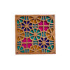 Wooden Geometric Coaster with the Design Tara (x2)