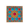 Wooden Geometric Coaster with the Design Tina (x2)