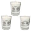 Set of 3 Votive Islamic Candles - 4 Qul