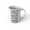 Islamic Ceramic Coffee Mug - Zeynab Calligraphy Pattern