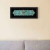 Traditional Islamic Wall Clock Featuring Wood Inlaid 4 Qul