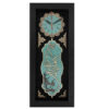 Islamic Decor Clock with Wood Inlaid Chahar Qul