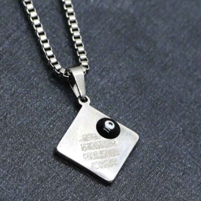 Islamic Steel Necklace with Va In Yakad Pendant