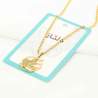 Islamic Wan Yakad Steel Necklace with Delnar Medallion