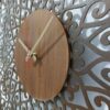 Handcrafted Persian Inlaid Wood Wall Clock Model Choobi