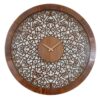 Handcrafted Persian Inlaid Wood Wall Clock Model Choobi