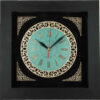 Handcrafted Persian Inlaid Wood Wall Clock Model Toranj