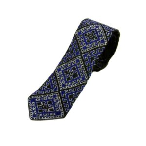 Men’s Necktie – Traditional Intricate Embroidered Persian Sea