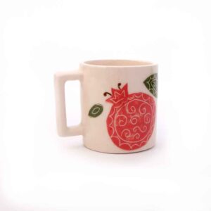 Persian Hand Painted Pottery Mug Model Anar