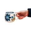 Artistic Pottery Cup - Handcrafted Golin Pattern