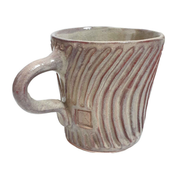 Artistic Handcrafted Pottery Mug - Modern Design