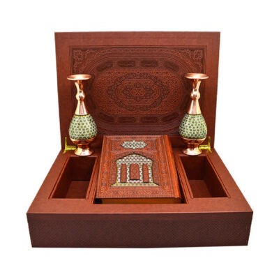 Treasured Persian Khatamkari Vases and Divan Hafez Gift Set