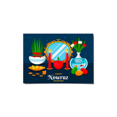 Happy Nowruz Greeting Card for Persian New Year Eid 4600646
