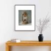 Original Realism Art Painting - Oil on Cardboard, Lantern Light