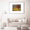 Original Painterly Art Painting - Oil on Cardboard Landscape Autumn