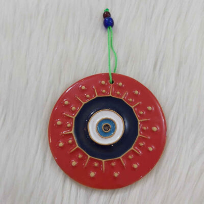Persian Pottery Wall Hanging Amulet Model Cheshm Nazar