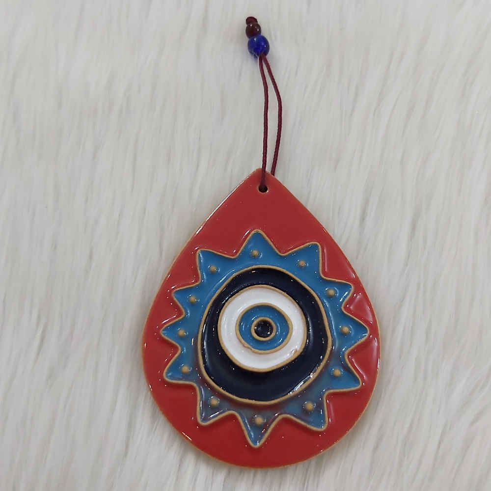 Evil Eye Pottery Wall Hanging Amulet Model Cheshm Zakhm