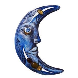 Persian Pottery Wall Hanging Model Moon