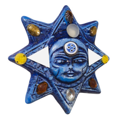 Decorative Persian Pottery Wall Hanging Amulet Model Sun