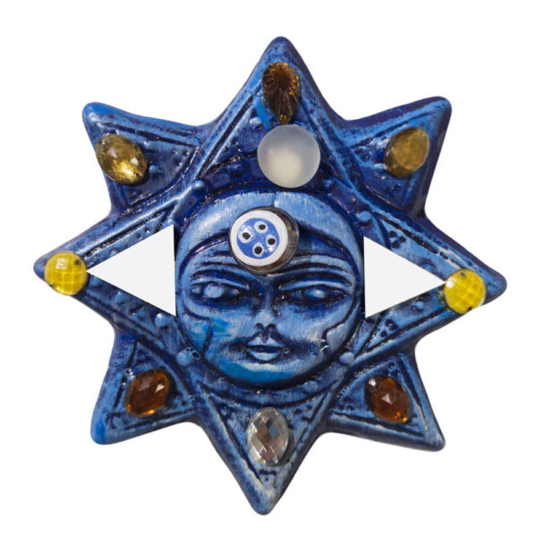 Decorative Persian Pottery Wall Hanging Amulet Model Sun