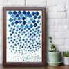 Original Persian Calligraphy Ink Art Painting on Paper by Roya Soleimani - Rain