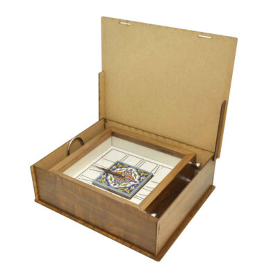 Persian Style Wooden Desk Clock Model Nazanin