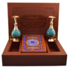 Treasured Persian Minakari Vases and Quran Book Gift Set