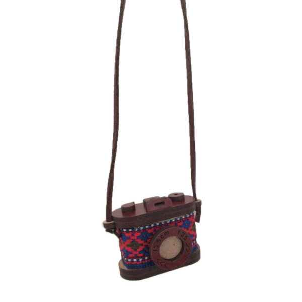 Wooden Necklace Artistic Camera