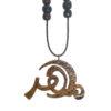 Persian Wooden Necklace Artistic Mehr Calligraphy