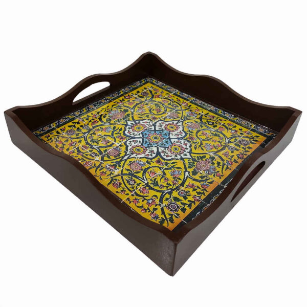 Alma Serving Tray – Elegant Persian Touch for Tea & Coffee