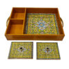 Persian Wooden Serving Tray Model Darya