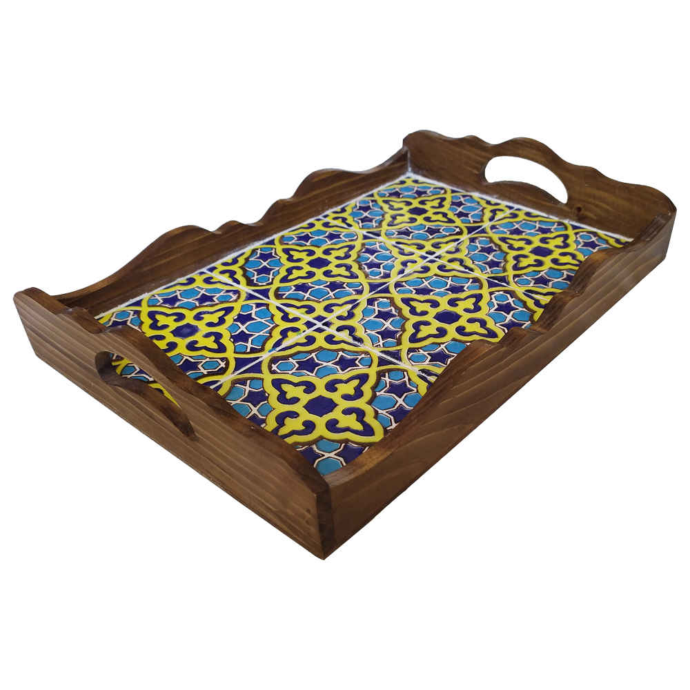Persian Wooden Serving Tray Model Dorsa