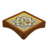 Gol O Morgh Wooden Tray with Persian Artwork – Ideal for Serving Drinks & Bites