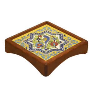 Persian Wooden Tray Model Gol O Morgh