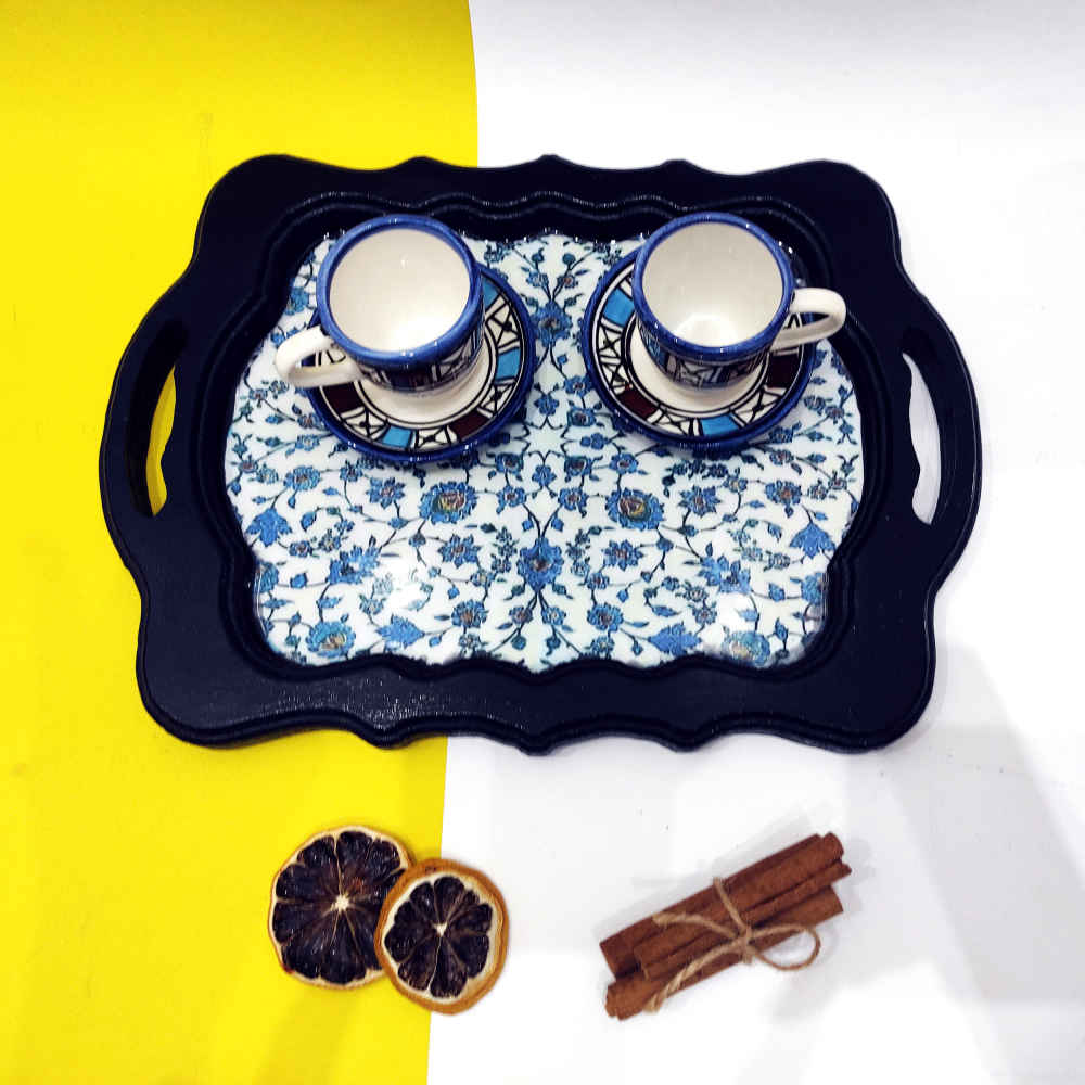 Hana Tea Serving Tray – Persian-Inspired, Great for Everyday Use