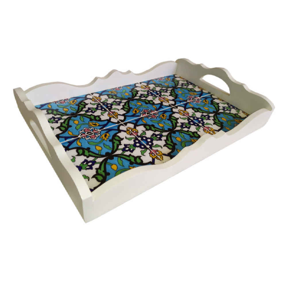 Persian Wooden Serving Tray Model Ilia