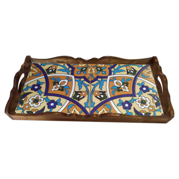 Karen Wooden Tray – Featuring Subtle Persian Motifs for Serving