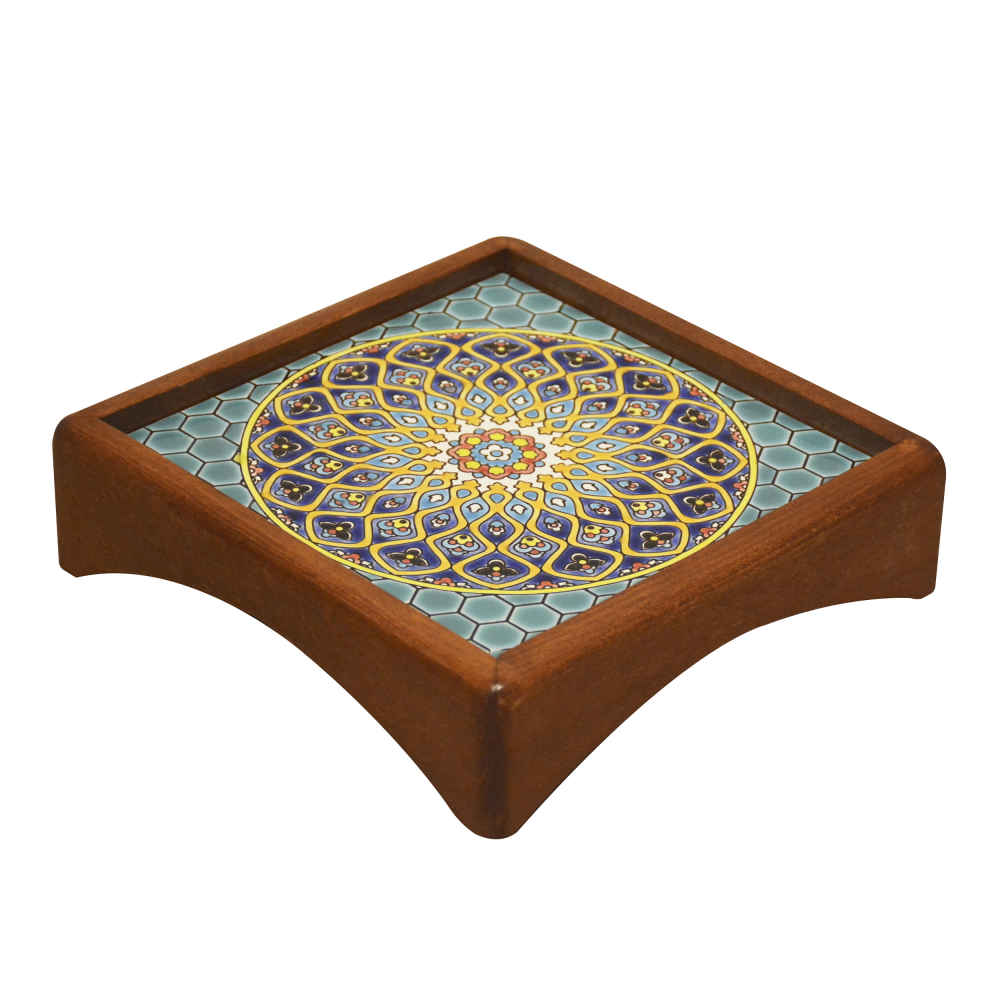 Persian Wooden Serving Tray Model Khial