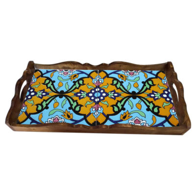 Leila Tray with Persian Design – Ideal for Snacks and Beverages