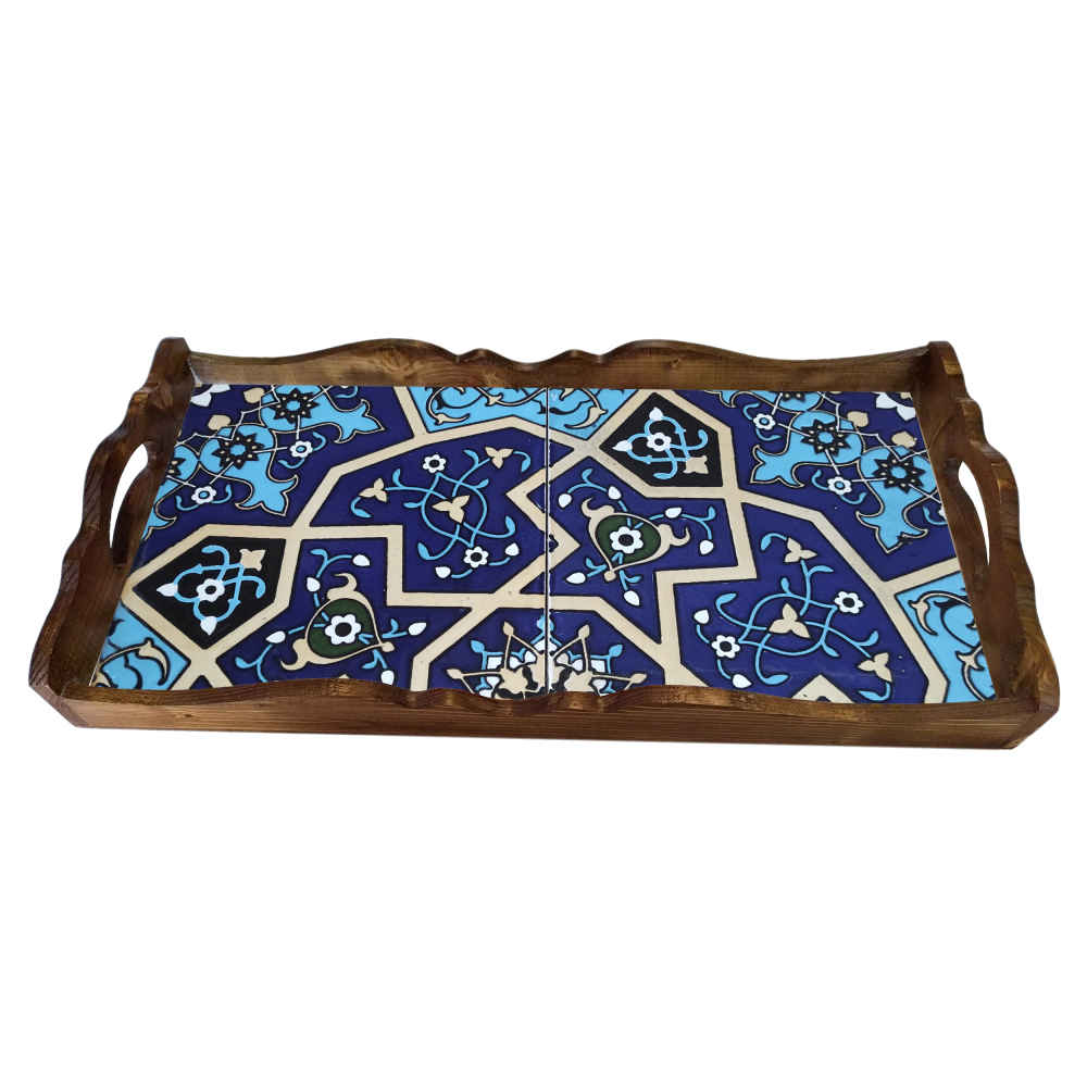 Persian Wooden Serving Tray Model Pegah