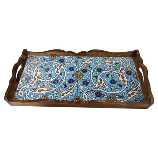 Persian Wooden Serving Tray – Tara | Great for Tea, Coffee & More
