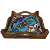 Yara Serving Tray – Persian Wooden Finish for Tea, Coffee & More