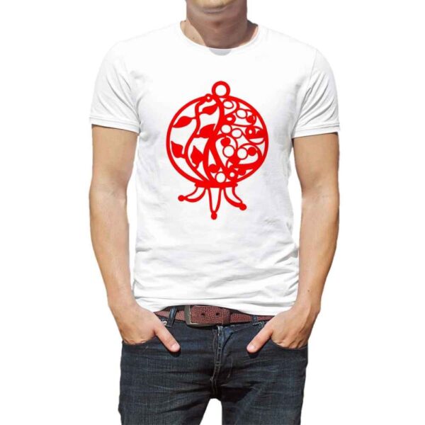 Pomegranate Pattern Yalda T-Shirt Model 3892653 – Cultural Heritage Tee