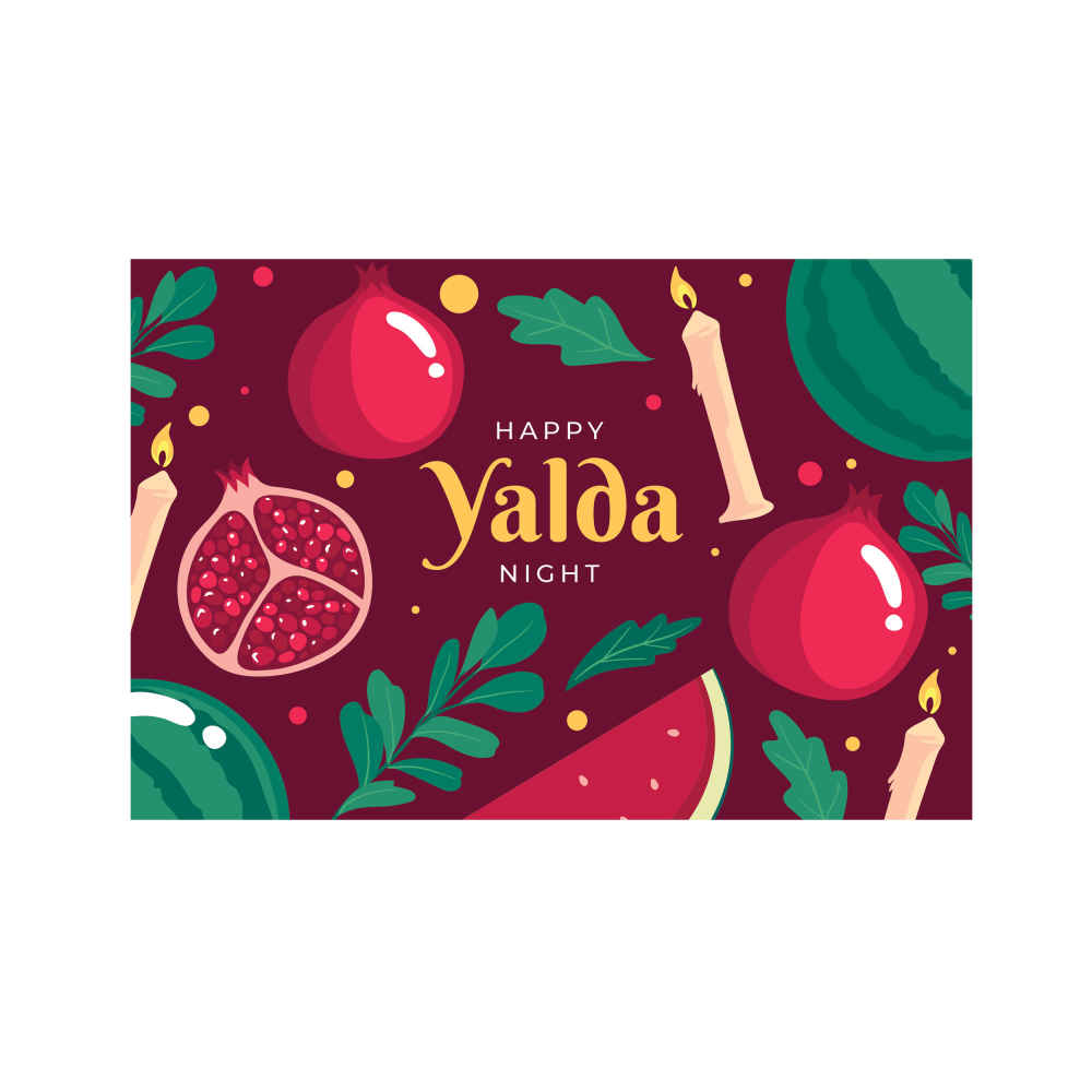 Persian Yalda Theme Wall Banner 7234937