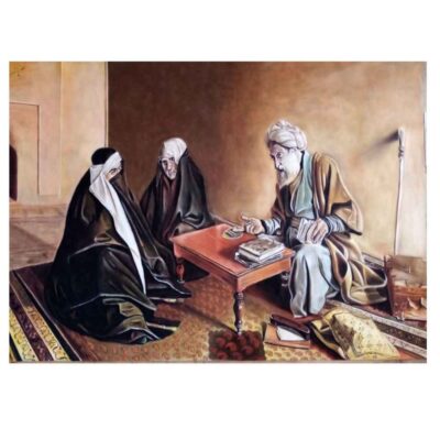 Original Realism Drawing – Pastel on Cardboard, Soothsayer