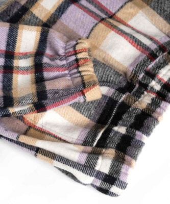 Woman’s Plaid Cotton Hoodie Model 58790