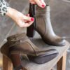 Ankle Leather Boots for Women – Model 112