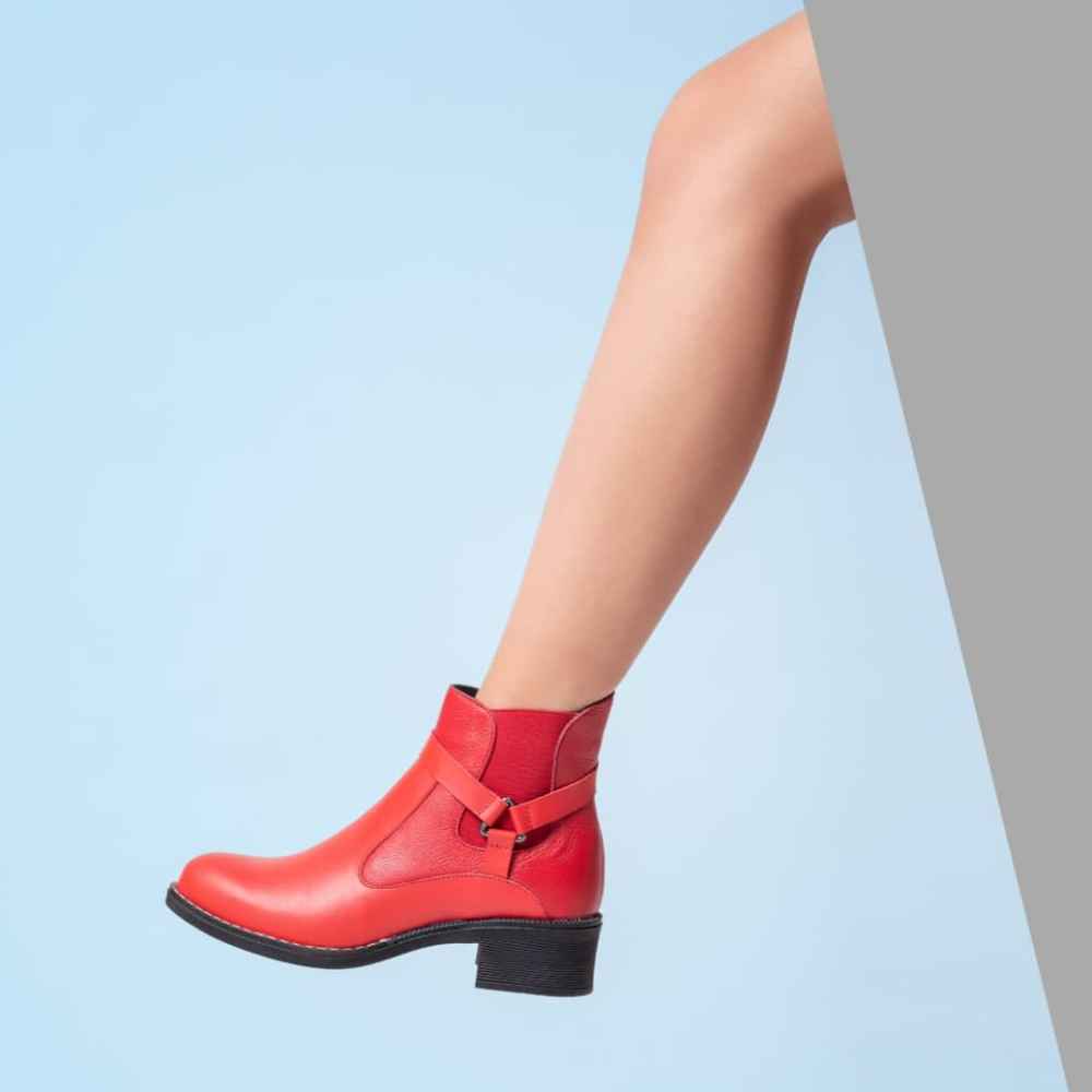 Ankle Leather Boots for Women – Model A175