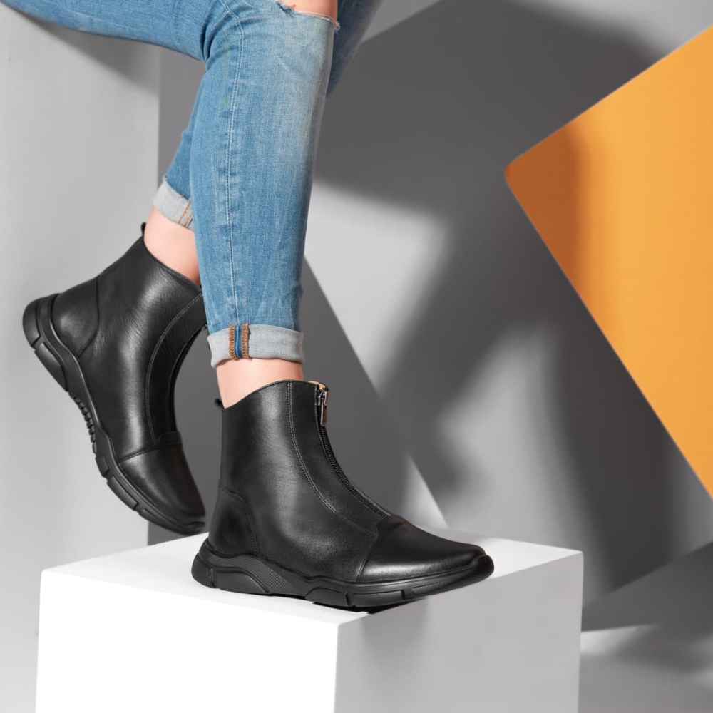 Ankle Leather Boots for Women – Model A216