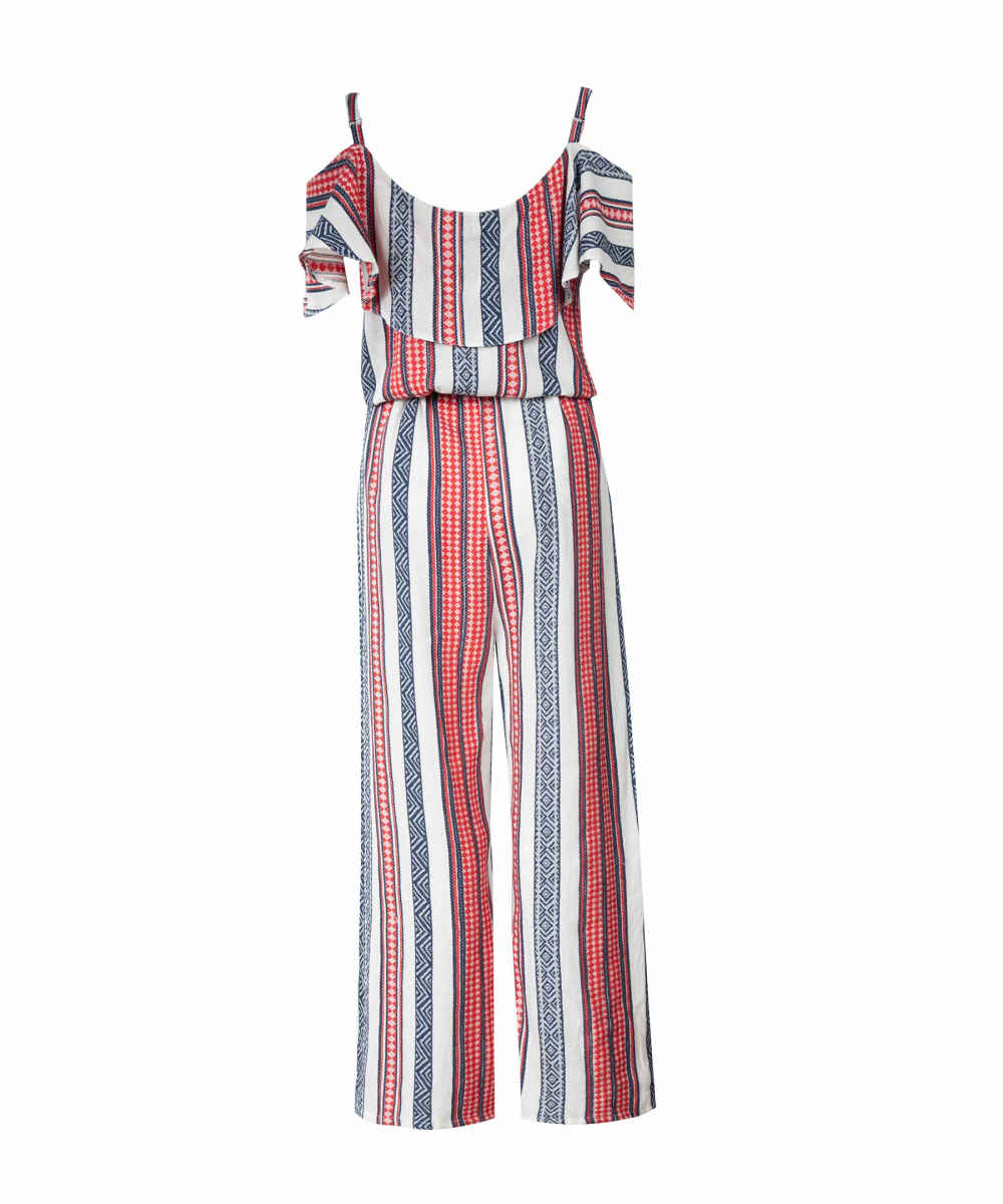 Striped Jumpsuit with wide Leg for Women Elvise